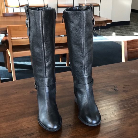 Cole Haan Genuine Black Leather 6B combat boots - Picture 5 of 8